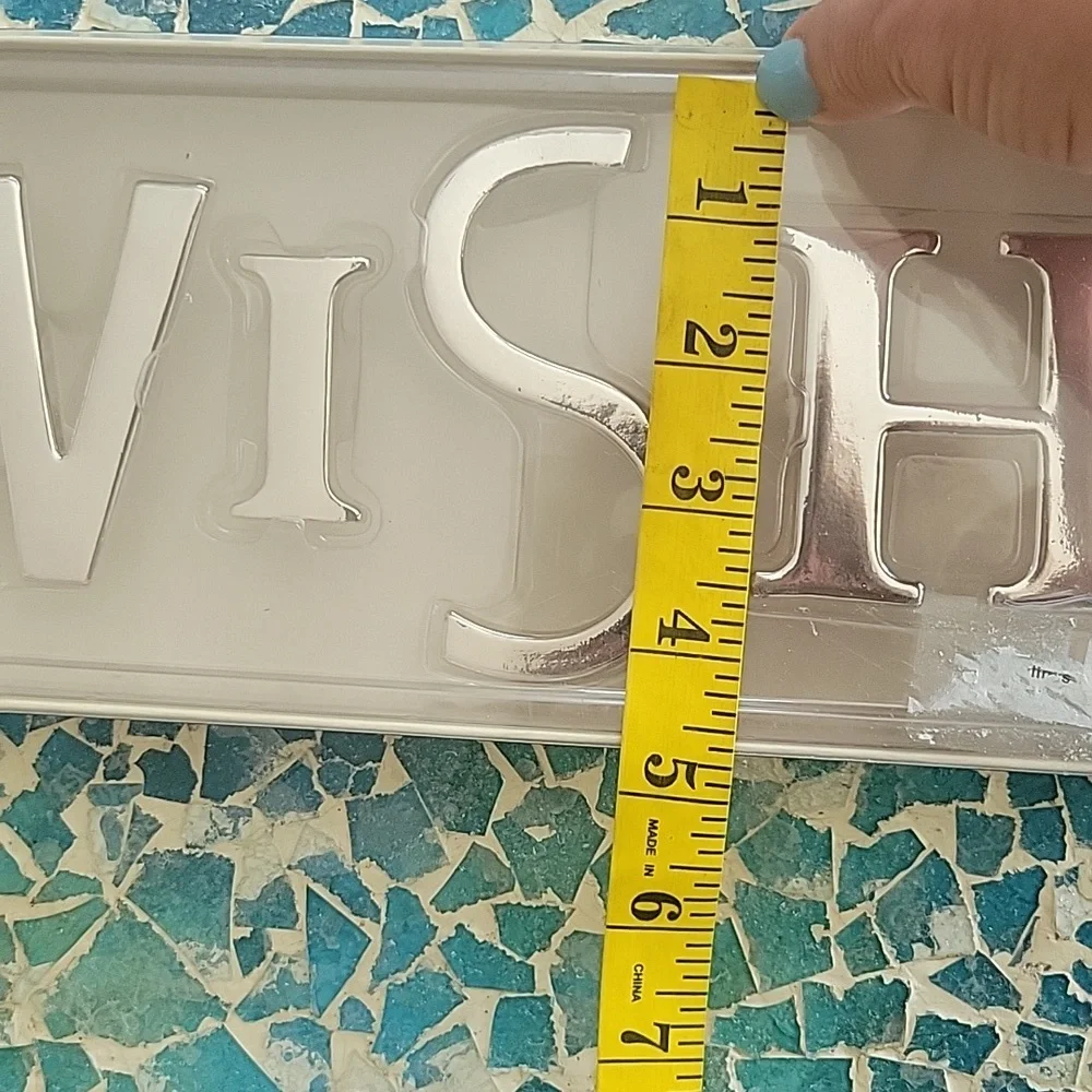 Pottery Barn Wish shadow box letters